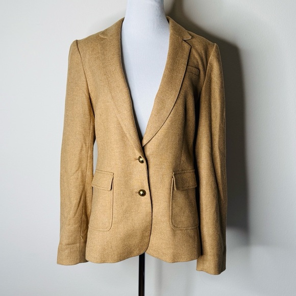 Banana Republic Tan Wool Blend Jacket - Picture 2 of 9